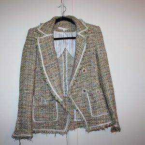 Veronica Beard Multicolor Theron Tweed Jacket Size 4 Blazer